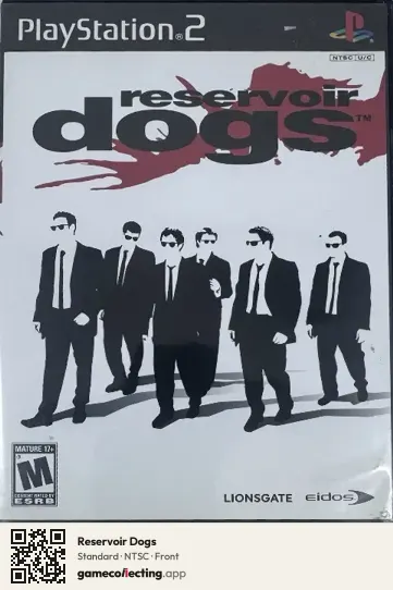 Reservoir Dogs PlayStation 2, NTSC box front