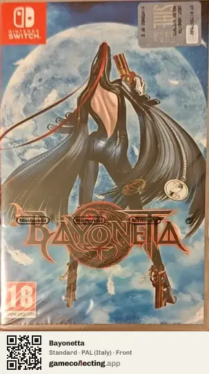 Bayonetta Nintendo Switch, Italy box front