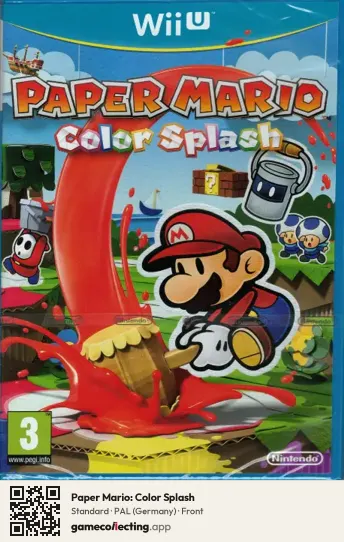 Paper Mario: Color Splash Nintendo Wii U, Germany box front