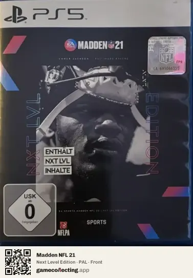 Madden NFL 21 PlayStation 5, PAL box front