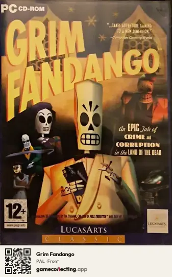 Grim Fandango Computer, PAL box front