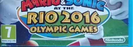 Mario & Sonic at the Rio 2016 Olympic Games, the PEGI square on its front