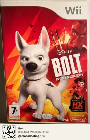 Bolt Nintendo Wii, Italy box front