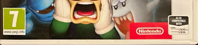 Luigi's Mansion, the PEGI square on its front