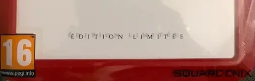 Final Fantasy Type-0 HD, the PEGI square on its front