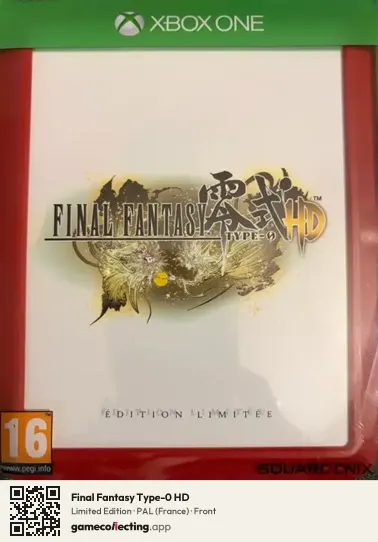 Final Fantasy Type-0 HD Xbox One, France box front