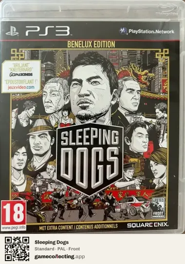 Sleeping Dogs PlayStation 3, PAL box front