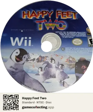 Happy Feet Two Nintendo Wii, NTSC disc