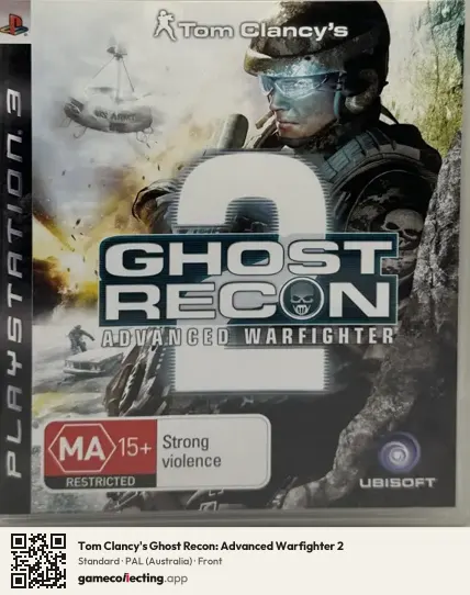 Tom Clancy's Ghost Recon: Advanced Warfighter 2 PlayStation 3, Australia box front