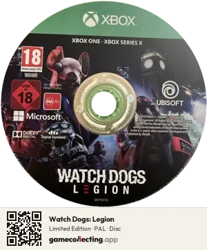 Watch Dogs: Legion Xbox One, PAL disc