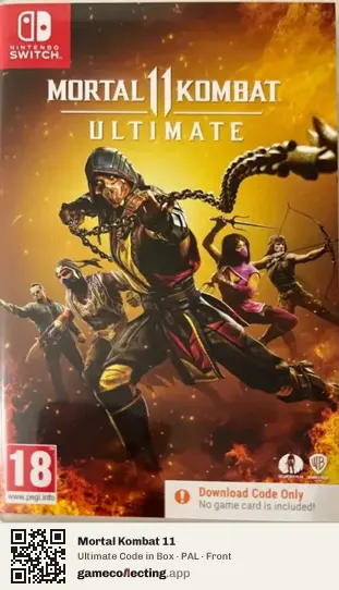 Mortal Kombat 11 Nintendo Switch, PAL box front