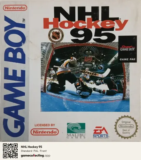 NHL Hockey 95 Game Boy, PAL box front