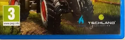 Pure Farming 2018, the PEGI square on its front
