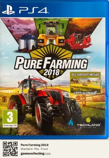 Pure Farming 2018 PlayStation 4, PAL box front