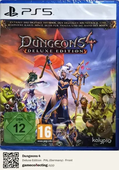 Dungeons 4 PlayStation 5, Germany box front