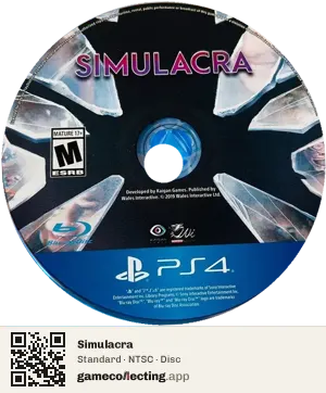 Simulacra PlayStation 4, NTSC disc
