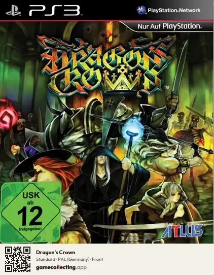 Dragon's Crown PlayStation 3, Germany box front