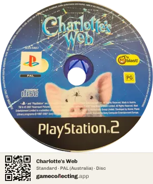Charlotte's Web PlayStation 2, PAL disc