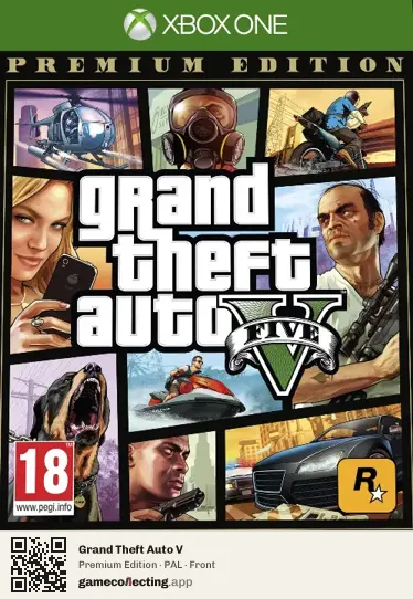 Grand Theft Auto V Xbox One, PAL box front