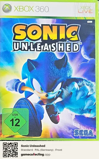 Sonic Unleashed Xbox 360, Germany box front