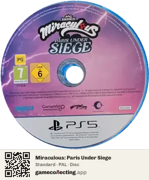Miraculous: Paris Under Siege PlayStation 5, PAL disc