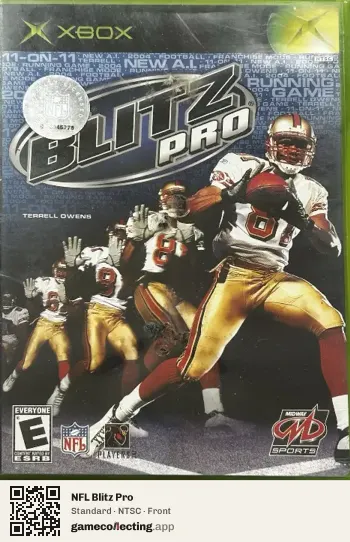 NFL Blitz Pro Xbox, NTSC box front