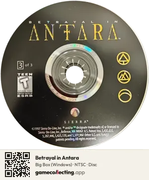 Betrayal in Antara Computer, NTSC disc