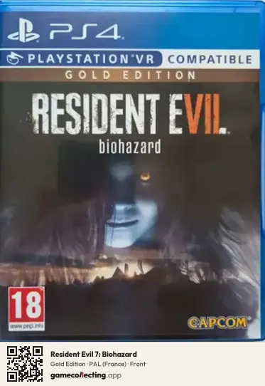Resident Evil 7: Biohazard PlayStation 4, France box front