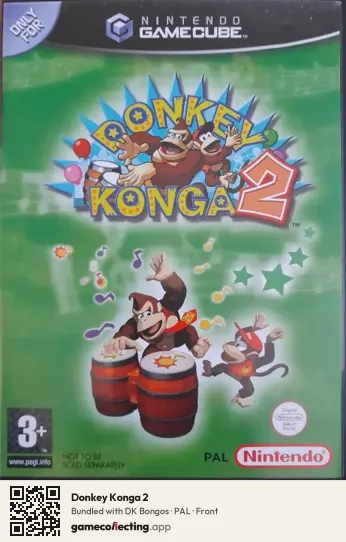 Donkey Konga 2 Nintendo GameCube, PAL box front