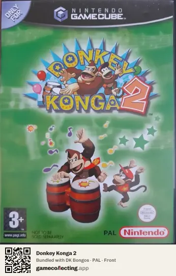 Donkey Konga 2 Nintendo GameCube, PAL box front