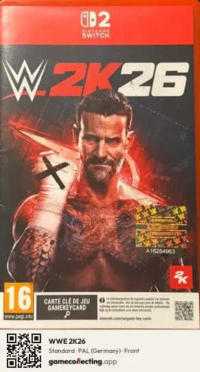 WWE 2K26 Nintendo Switch 2, Germany box front