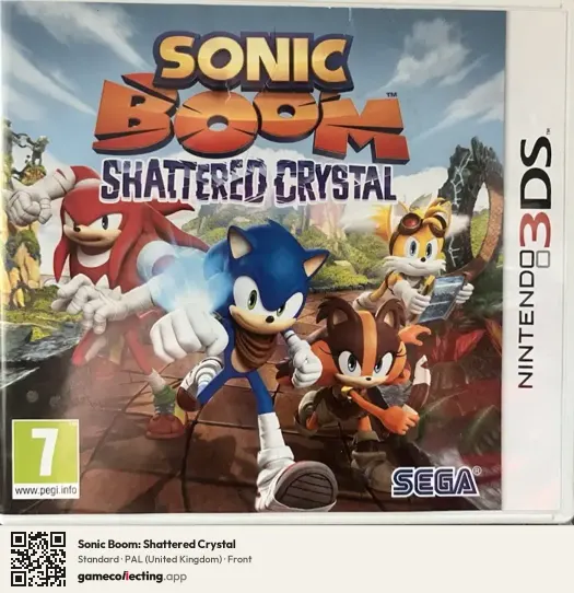Sonic Boom: Shattered Crystal Nintendo 3DS, United Kingdom box front