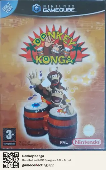 Donkey Konga Nintendo GameCube, PAL box front