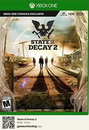 State of Decay 2 Xbox One, NTSC box front