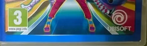 Just Dance 2018, the PEGI square on its front