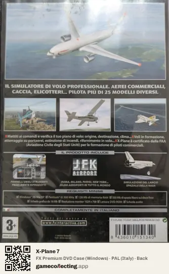 X-Plane 7 Computer, Italy box back
