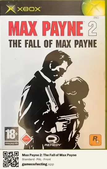 Max Payne 2: The Fall of Max Payne Xbox, PAL box front