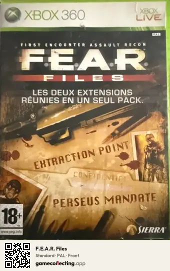 F.E.A.R. Files Xbox 360, PAL box front