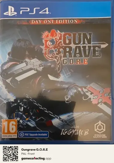 Gungrave G.O.R.E PlayStation 4, PAL box front