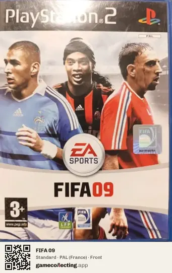 FIFA 09 PlayStation 2, France box front