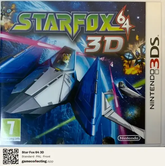Star Fox 64 3D Nintendo 3DS, PAL box front