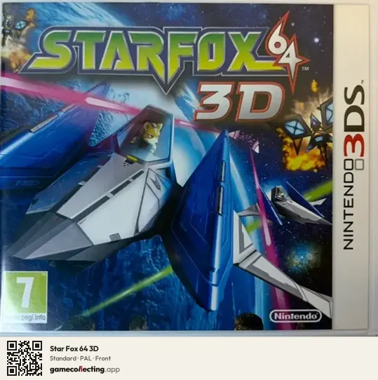 Star Fox 64 3D Nintendo 3DS, PAL box front