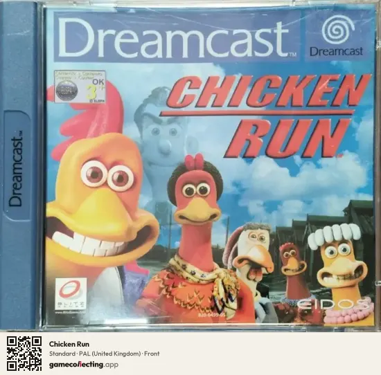 Chicken Run Sega Dreamcast, United Kingdom box front