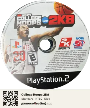 College Hoops 2K8 PlayStation 2, NTSC disc
