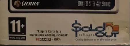Empire Earth, the ELSPA age band on its front