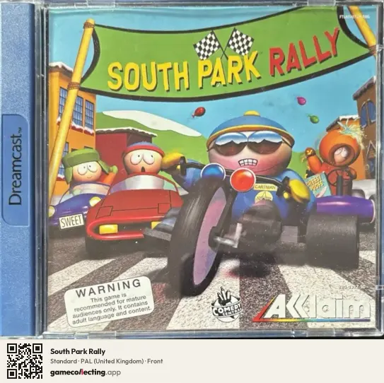 South Park Rally Sega Dreamcast, United Kingdom box front