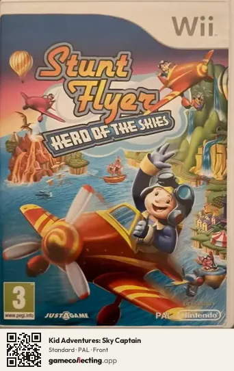 Kid Adventures: Sky Captain Nintendo Wii, PAL box front
