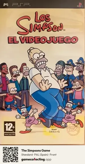 The Simpsons Game PlayStation Portable, Spain box front