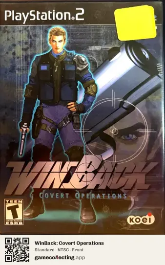 WinBack: Covert Operations PlayStation 2, NTSC box front