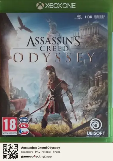 Assassin's Creed Odyssey Xbox One, Poland box front